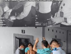 CEGAH GANGGUAN KAMTIB : LAPAS BANGKINANG KEMBALI GELEDAH BLOK HUNIAN