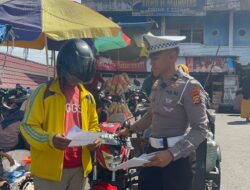 Satlantas Polres Kampar Sosialisasikan Operasi Patuh Lancang Kuning 2025 Lewat Spanduk!