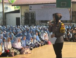 Kasat Lantas Polres Kampar Edukasi Keselamatan Berlalu Lintas di SMP N 1 Bangkinang!
