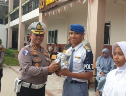 Ditlantas Polda Riau Tanamkan Budaya Tertib dan Cinta Lingkungan Lewat Police Goes To School