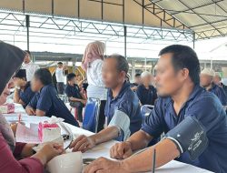 WUJUDKAN PEMASYARAKATAN SEHAT, LAPAS BANGKINANG GANDENG IDI KAMPAR GELAR PEMERIKSAAN KESEHATAN GRATIS