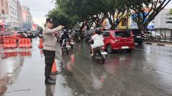Polresta Pekanbaru Gelar Gatur Lalin Ops Lilin Lancang Kuning 2025 di Kawasan STC