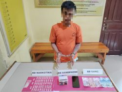 “Polsek Kampar Kiri Hilir Sikat Pengedar Shabu di Simalinyang, Amankan 7,74 Gram Sabu!”