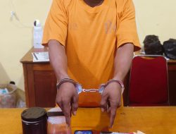 “Polsek Tapung Sikat Kurir Shabu di Kebun Sawit, Amankan 14,82 Gram Sabu!”