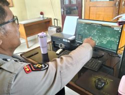 *Polsek Kampar Kiri Hilir Intensifkan Pantauan Dashboard Lancang Kuning, Pastikan Wilayah Bebas Karhutla