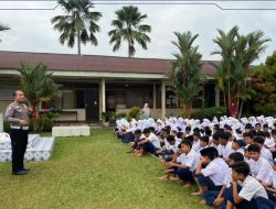 Operasi Keselamatan, Satlantas Polres Kampar Edukasi Pelajar dan Tanam Pohon!”