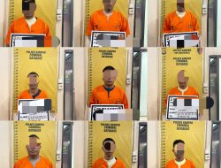 Polres Kampar Tangkap Sembilan Pelaku Penganiayaan di Desa Sinama Nenek