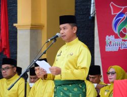 Upacara Peringatan Hari Jadi Kampar ke 76, Bupati Ahmad Yuzar Paparkan Capaian Program Prioritas