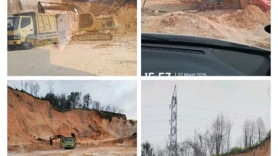 Lapor Pak Kapolda,,,!! Aktivitas Galian C Tanah Timbun Milik Ulil,di Salo dan belakang stanum, Bebas Beraktivitas Tampa Tersentuh Oleh APH Setempat