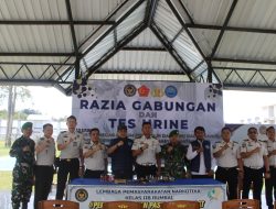 Razia Gabungan dan Tes Urine Bersama Penegak Hukum Dalam Rangka Memperingati Hari Bakti Pemasyarakatan Ke-62