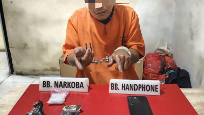 Satresnarkoba Polres Kampar Tangkap Pelaku Narkoba di Desa Pantai Cermin