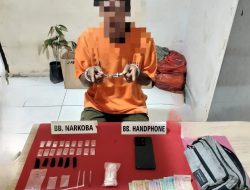 Warga VI Koto Setingkai Ditangkap Polsek Kampar Kiri, Sita 18 Paket Sabu-sabu