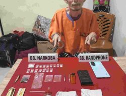 Satresnarkoba Polres Kampar Tangkap Pengedar Sabu-Sabu dan Daun Ganja Kering