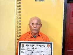 Polsek Tapung Tangkap Warga Muara Mahat Baru, Sita 29 Paket Sabu-Sabu