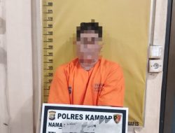 Polres Kampar Amankan Pelaku Cabul Anak Tiri di Tapung