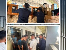 PEKANBARU – Lembaga Pemasyarakatan (Lapas) Narkotika Kelas IIB Rumbai kembali menegaskan komitmennya dalam menciptakan lingkungan yang aman, tertib, dan bersih dari peredaran barang-barang terlarang (Zero Halinar). Hal ini dibuktikan melalui pelaksanaan razia rutin dan penggeledahan blok hunian warga binaan yang dipimpin langsung oleh Kepala Kesatuan Pengamanan Lapas (KPLP),Theo Tri Utama Panggabean, bersama Kepala Seksi administrasi Keamanan dan Ketertiban (Kasi Kamtib) Edoward Nikelini Bangun.