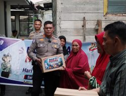 POLANTAS MENYAPA DAN SALURKAN BANTUAN SOSIAL KEPADA MASYARAKAT PESISIR DALAM RANGKA HUT BHAYANGKARA KE-80